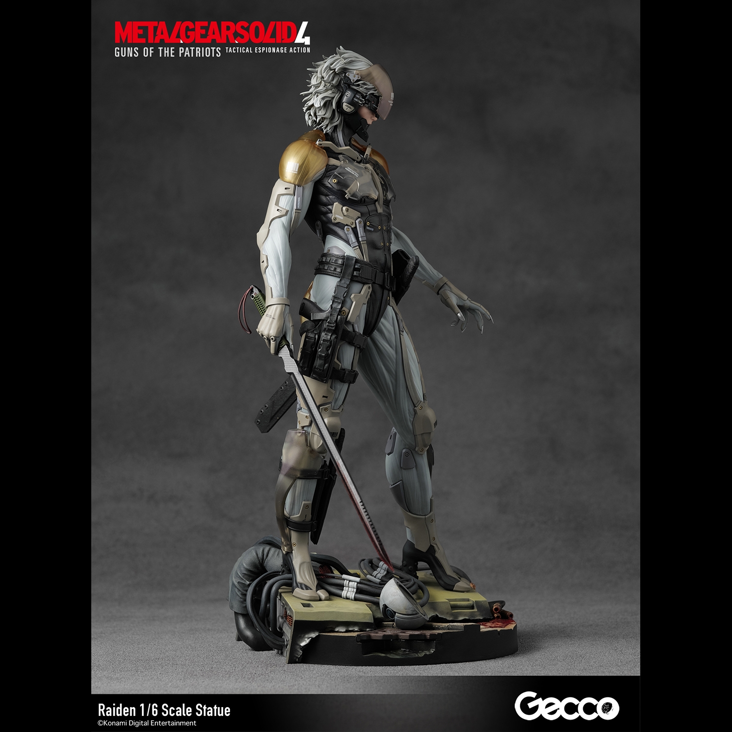 METAL GEAR SOLID 4 GUNS OF THE PATRIOTS, Raiden 1/6 Scale Statue 